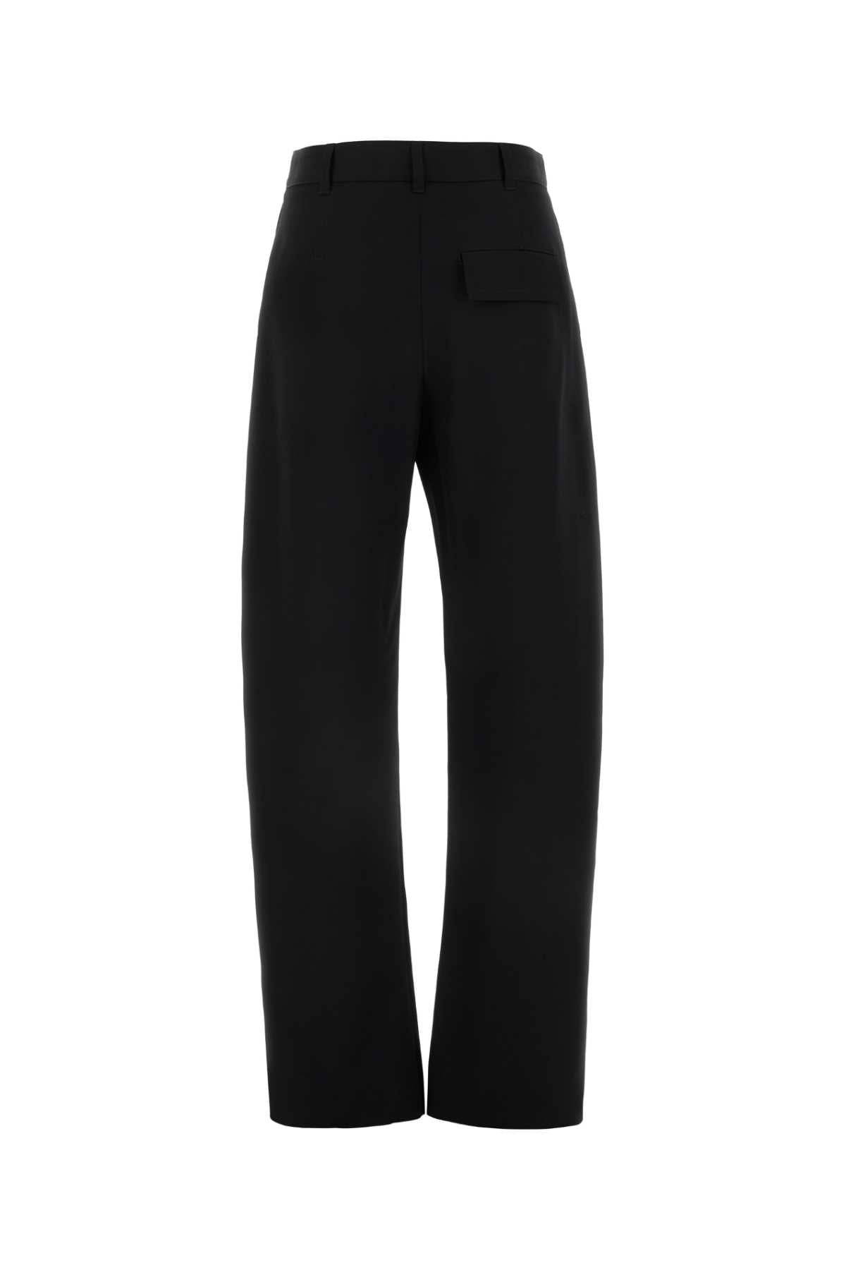 Black Twill Pant Exterior: Wool Pantaloni