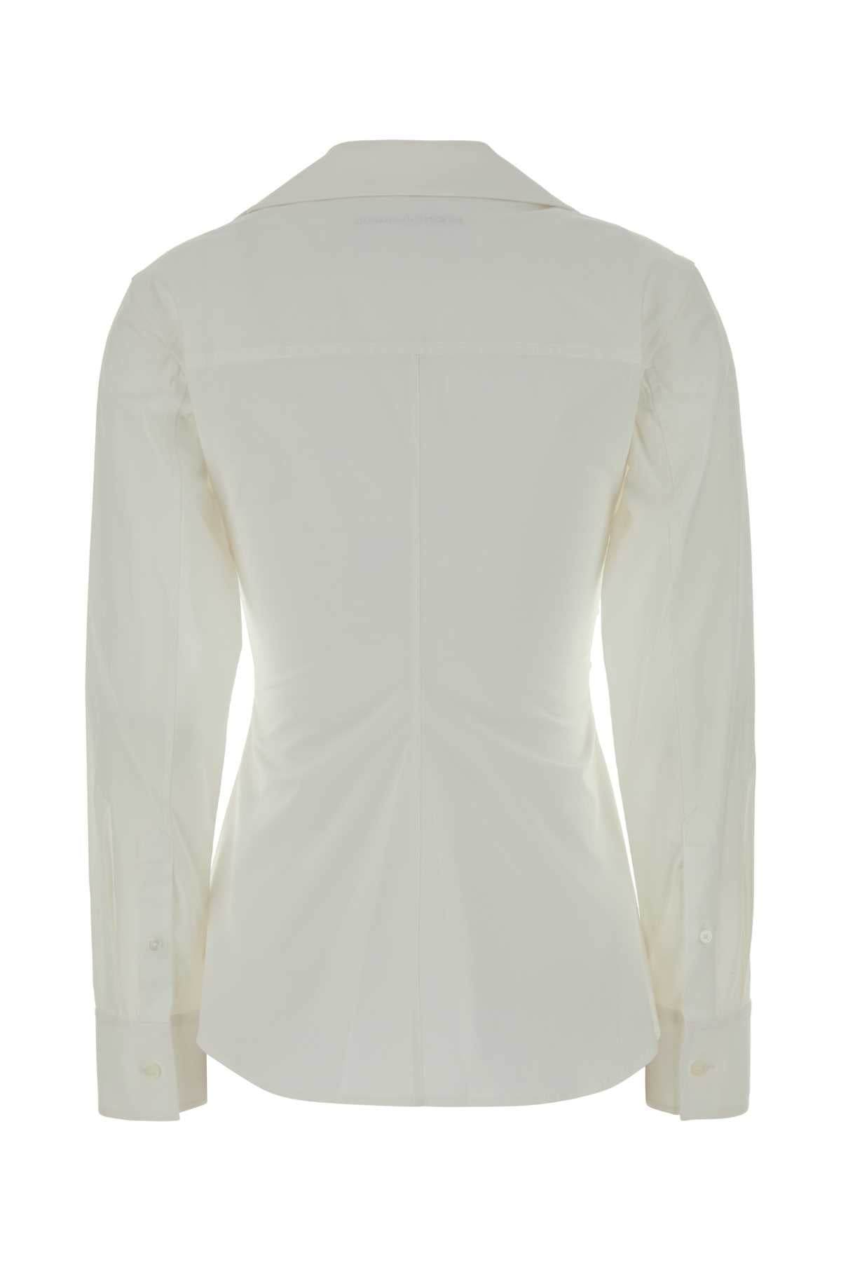 White Exterior: Cotton Elastane Camicie