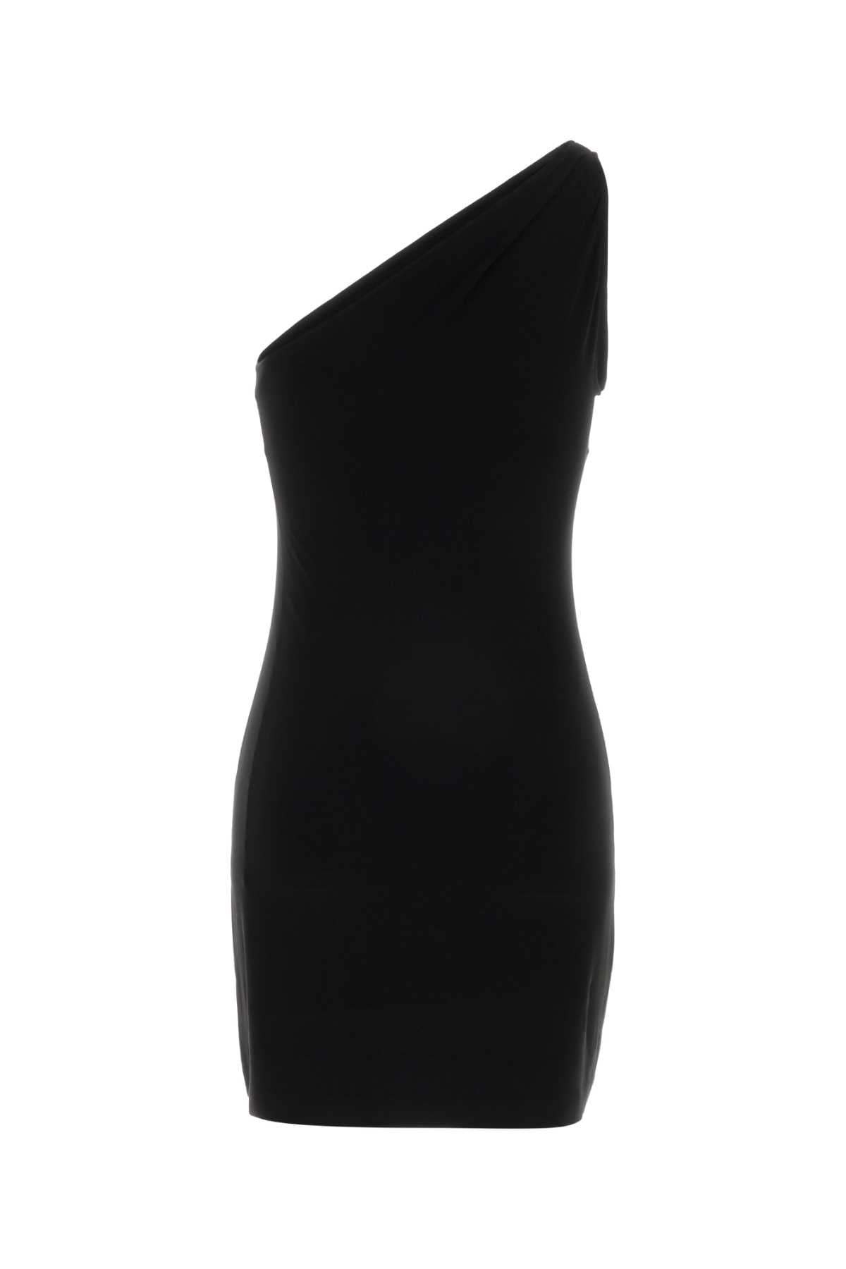Black Jersey Mini Dress Exterior: Polyester Elastane Abiti