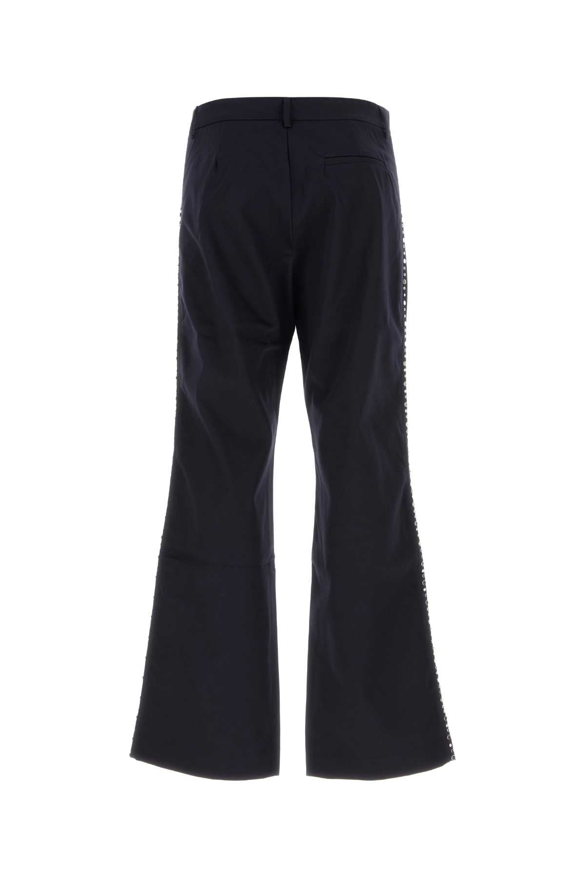 Midnight Blue Cotton Pant Navy Exterior: Pantaloni