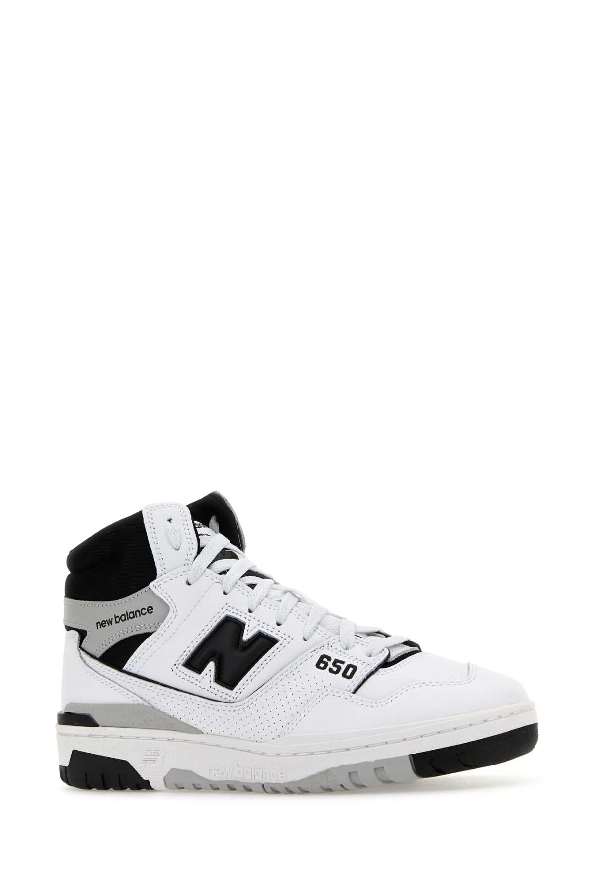 Multicolor Leather 650 Sneakers White