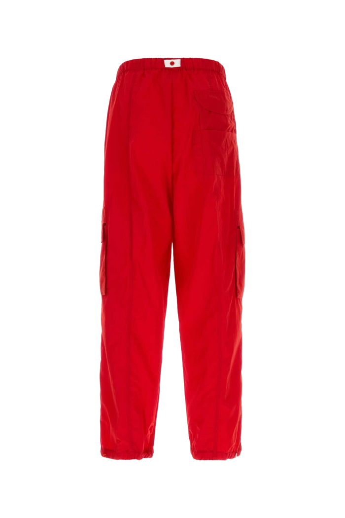 Red Nylon Joggers Ortensia Exterior: Pantaloni