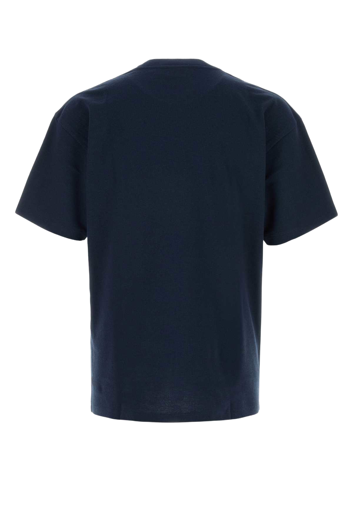 Dark Blue Piquet T-Shirt Bleumineralnoir Exterior: Cotton Polyester
