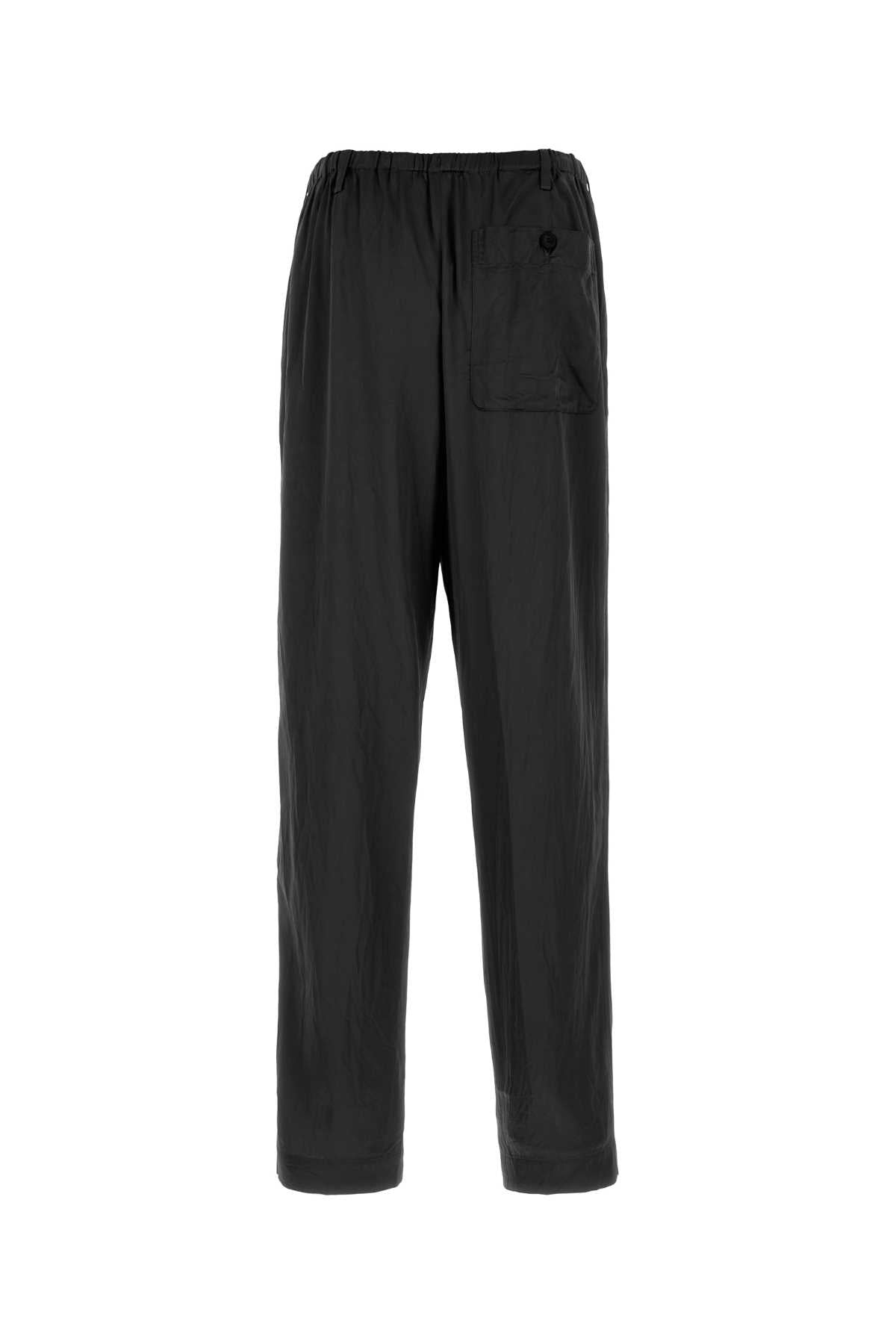 Black Satin Penny Pant Cv Co Pantaloni
