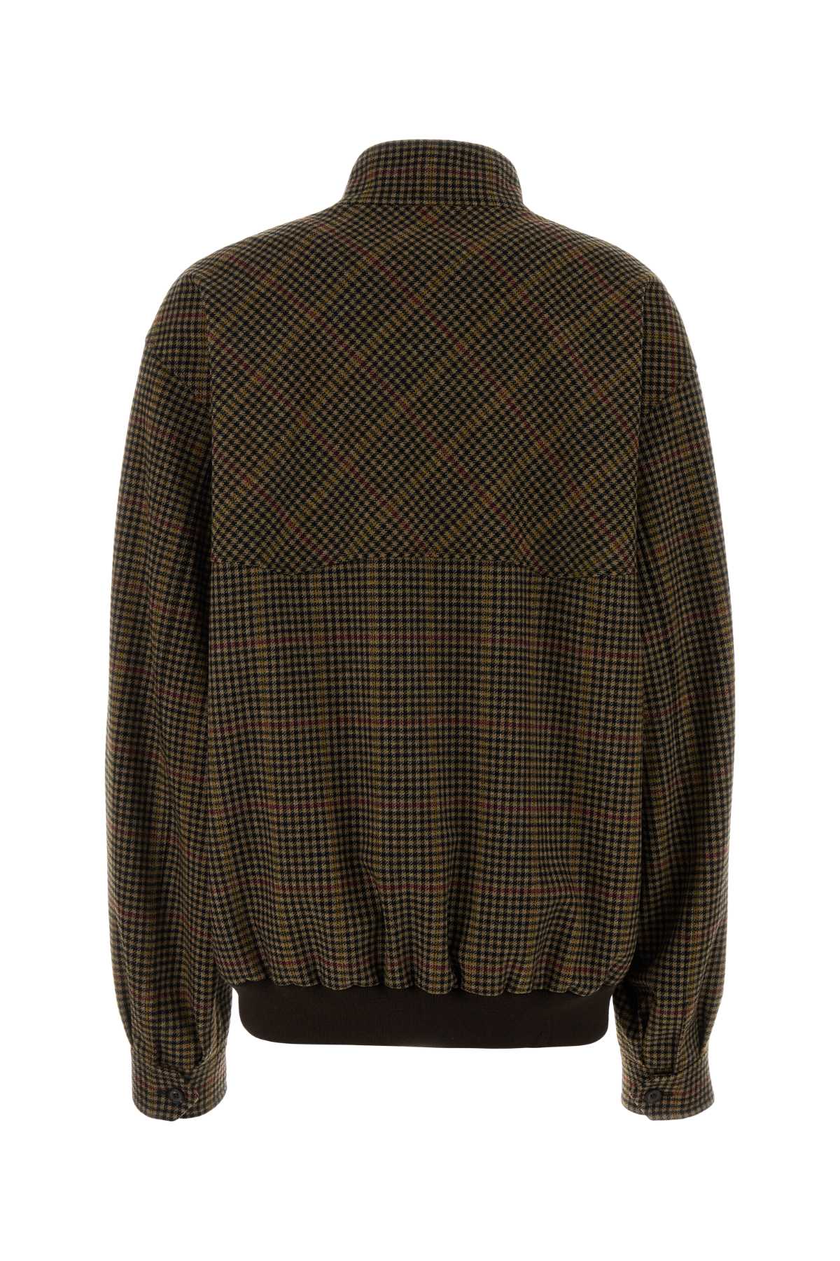 Embroidered Wool Jacket Cammello Giubbini