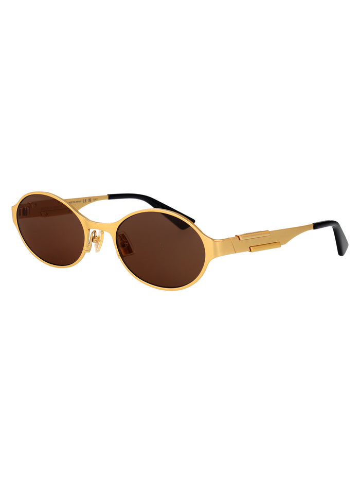 Bv1456s Gold-gold-brown Metal Sunglasses