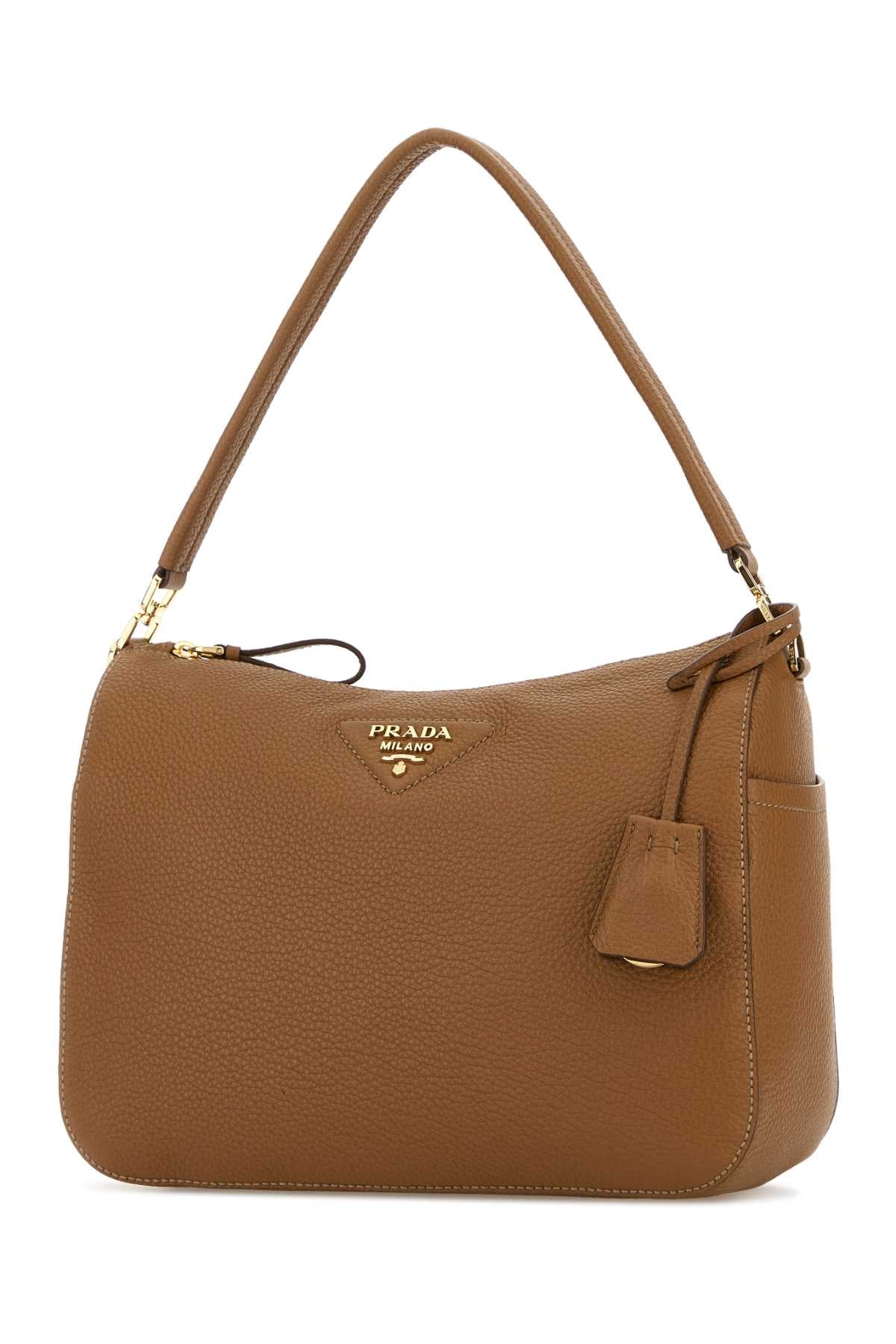Camel Leather Medium Shoulder Bag Caramel 0 1 Borse A Mano