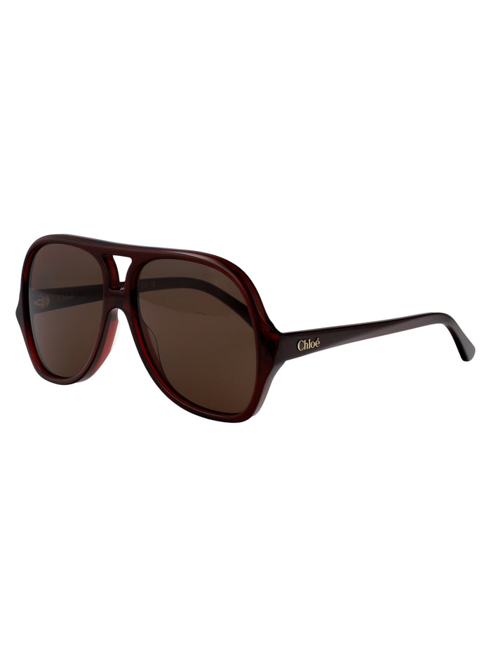 Brown-brown-brown Recycled Acetate Sunglasses