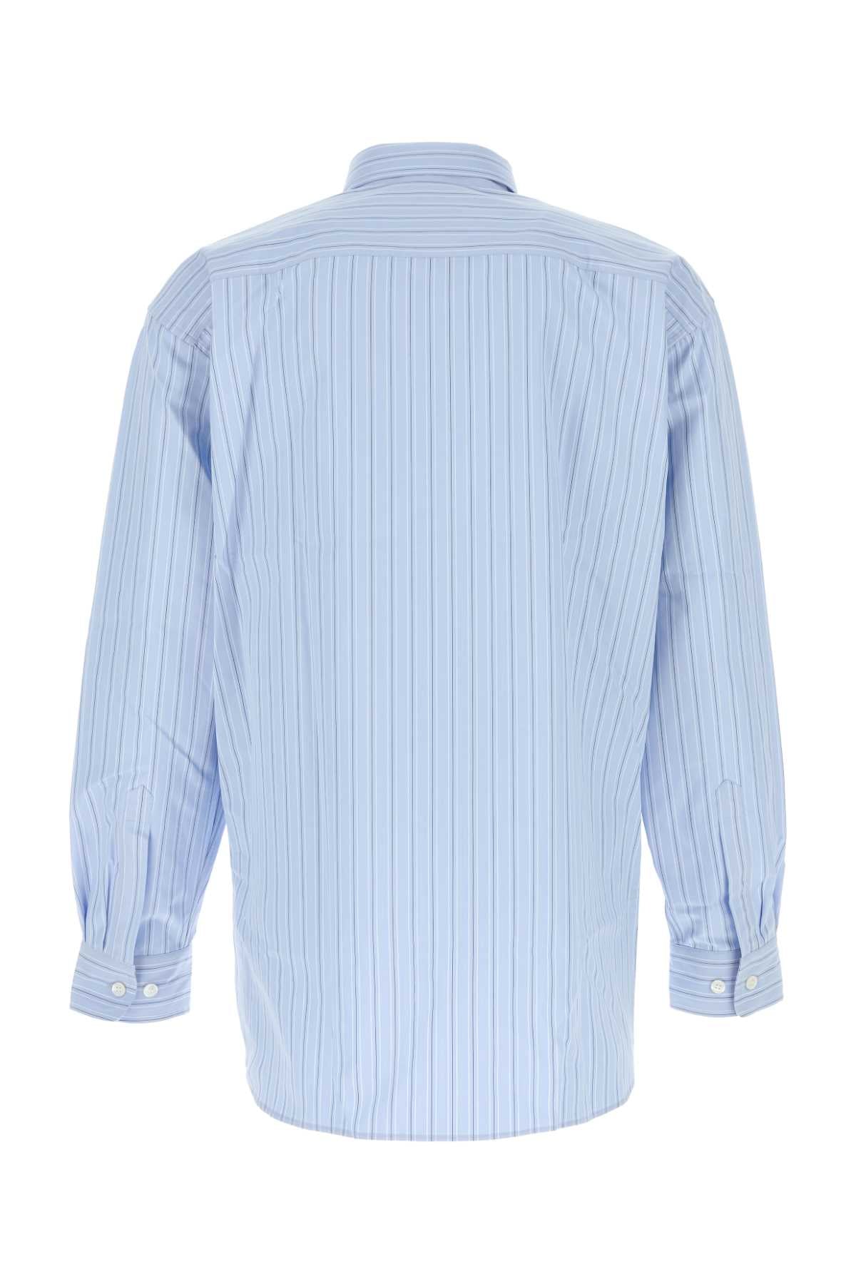 Embroidered Poplin Croom Shirt Lightblue Camicie