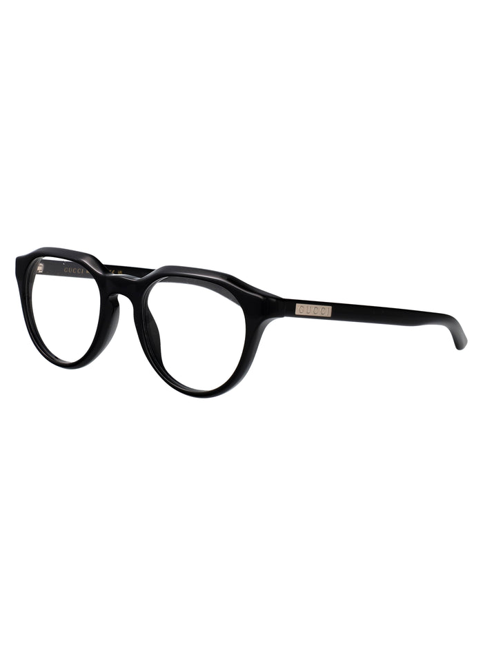 Gg2083o Black-black-transparent Acetate Optical