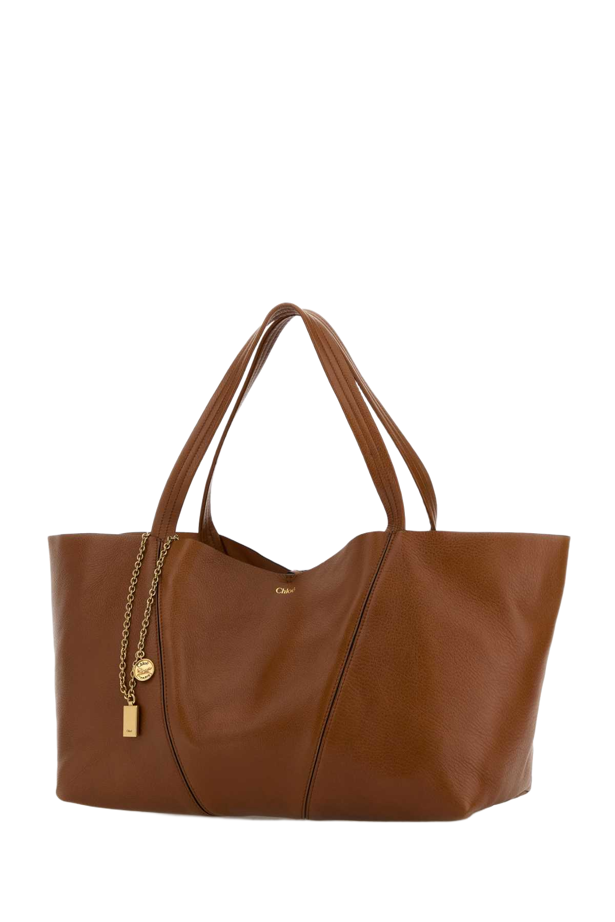 Caramel Leather East-West Chloã© Spin Shopping Bag Claybrown Borse A Mano