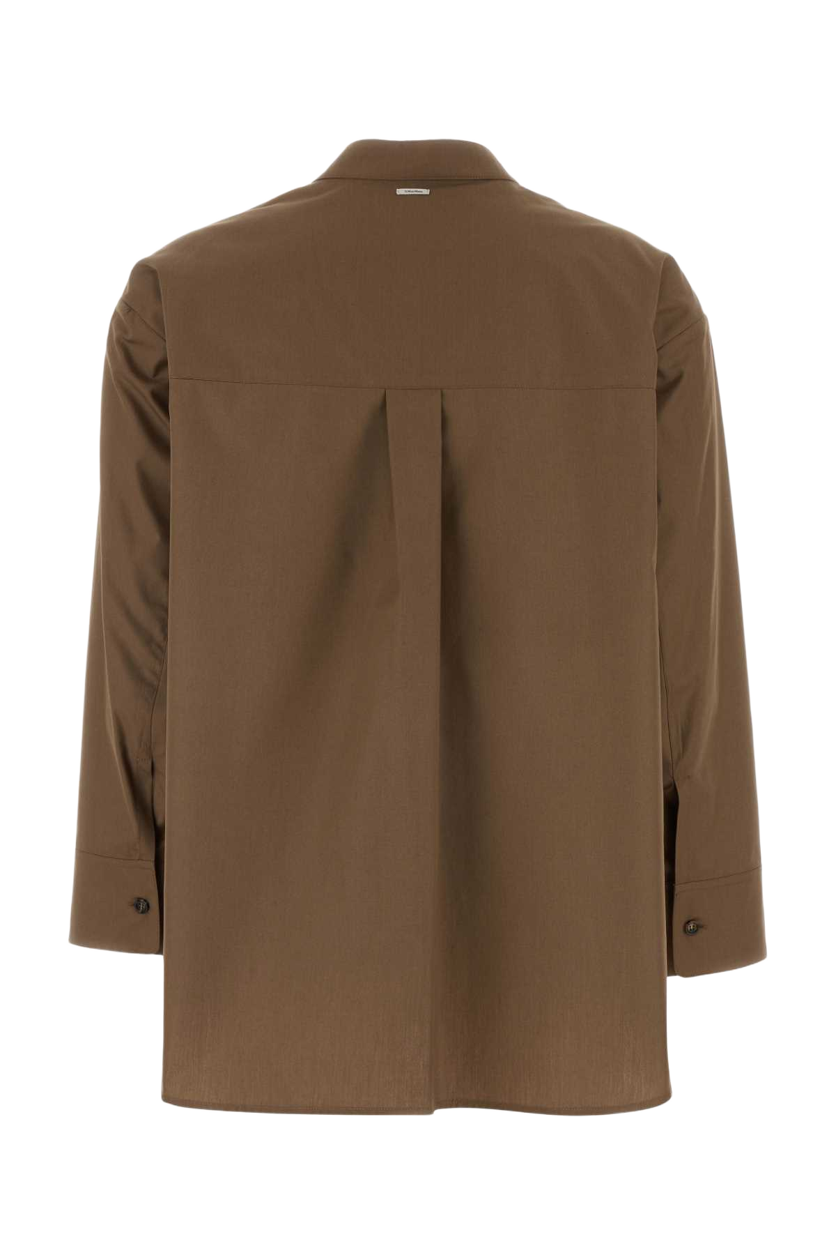 Brown Poplin Mali Shirt Nocciola Exterior: Cotton Camicie