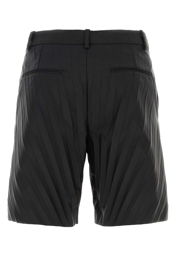 Black Nylon Bermuda Shorts Exterior