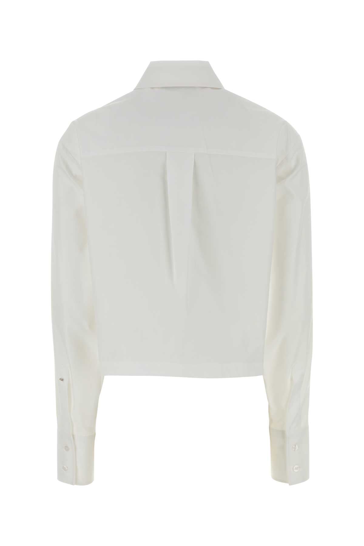 White Poplin Certo Shirt Bianco Ottico Exterior: Cotton Camicie