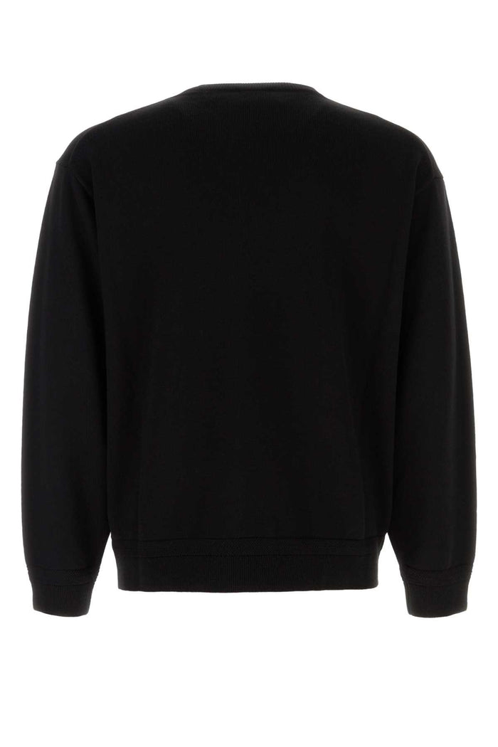 Black Wool Sweater Exterior: Maglieria