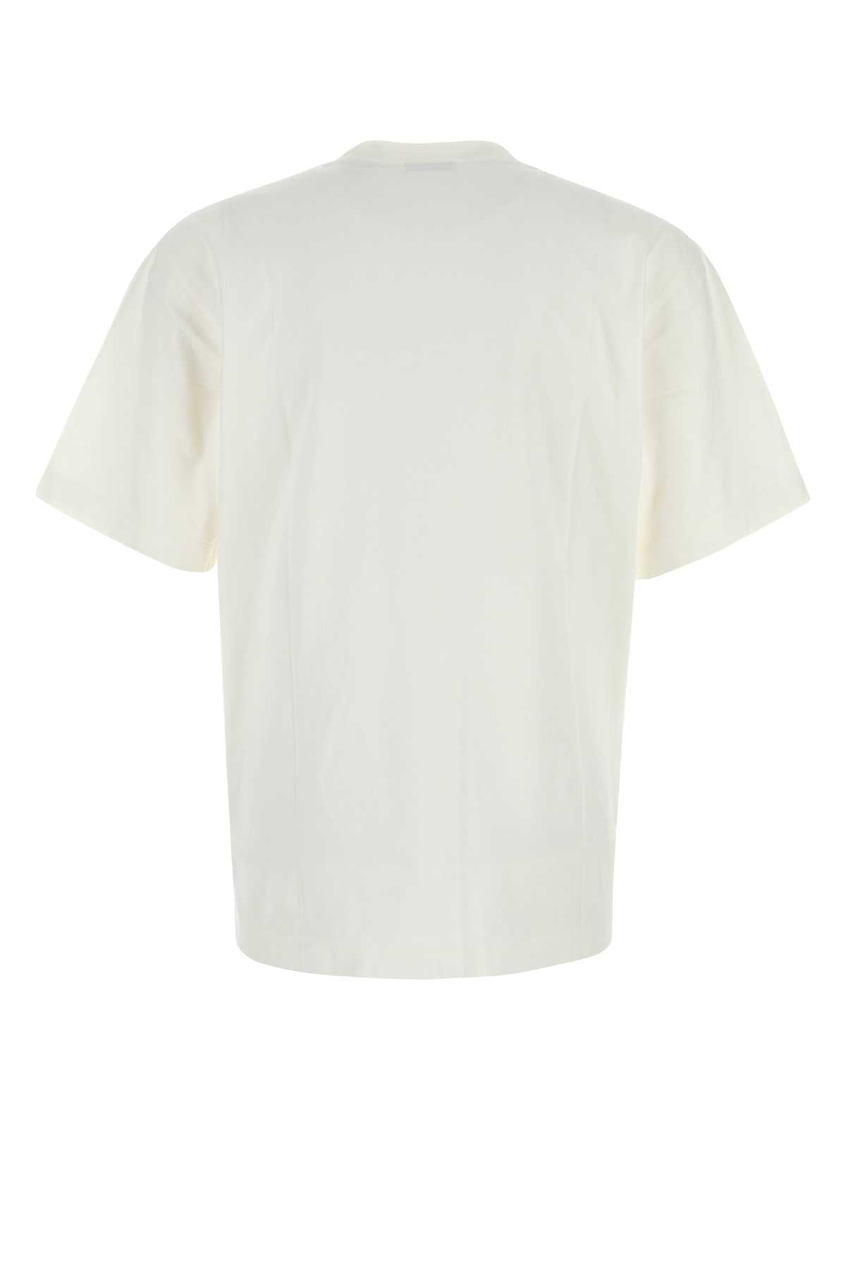White Cotton T-Shirt Chalk Exterior