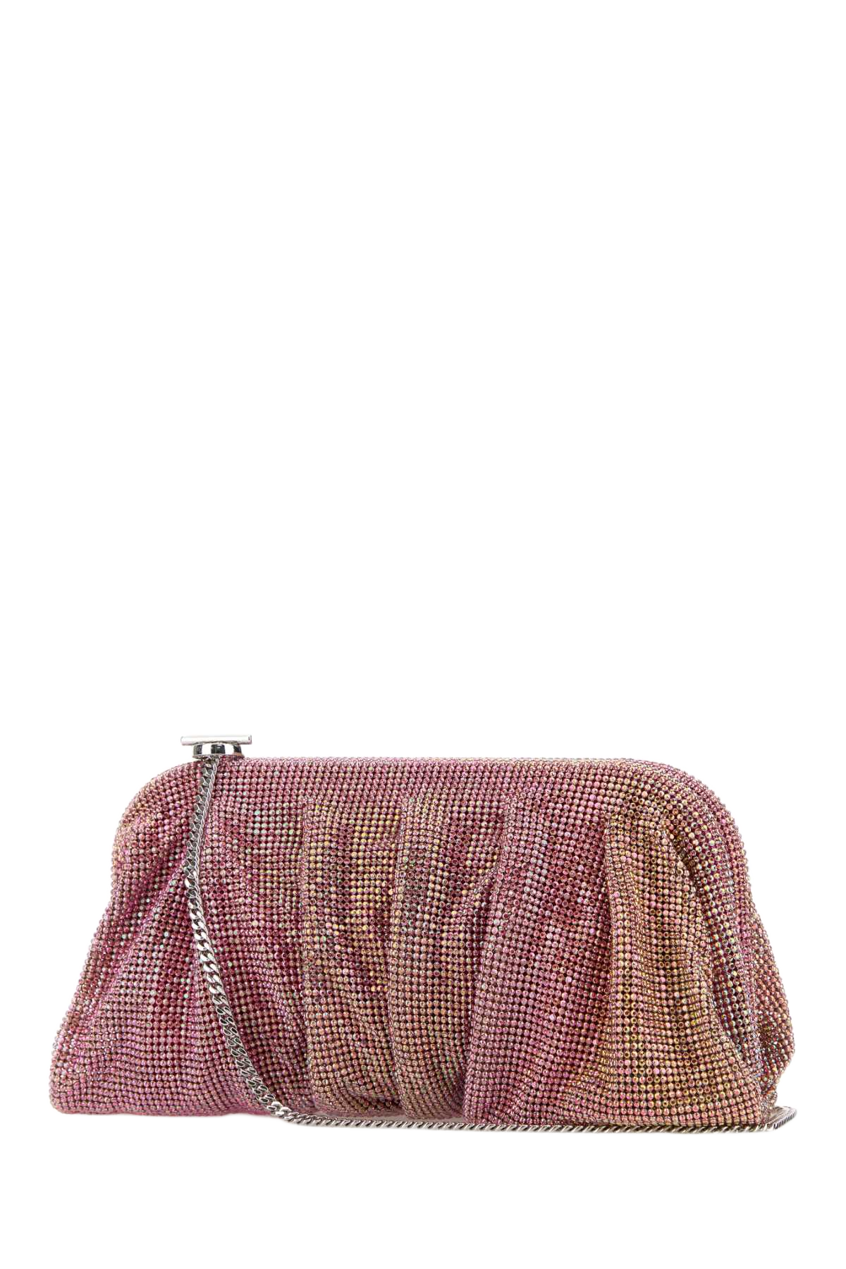 Embellished Fabric Large Venus Clutch Roseflambe