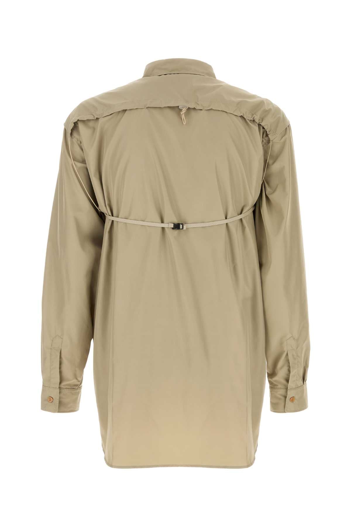Khaki Polyester Latest Nomad Shirt Sand Exterior: Camicie