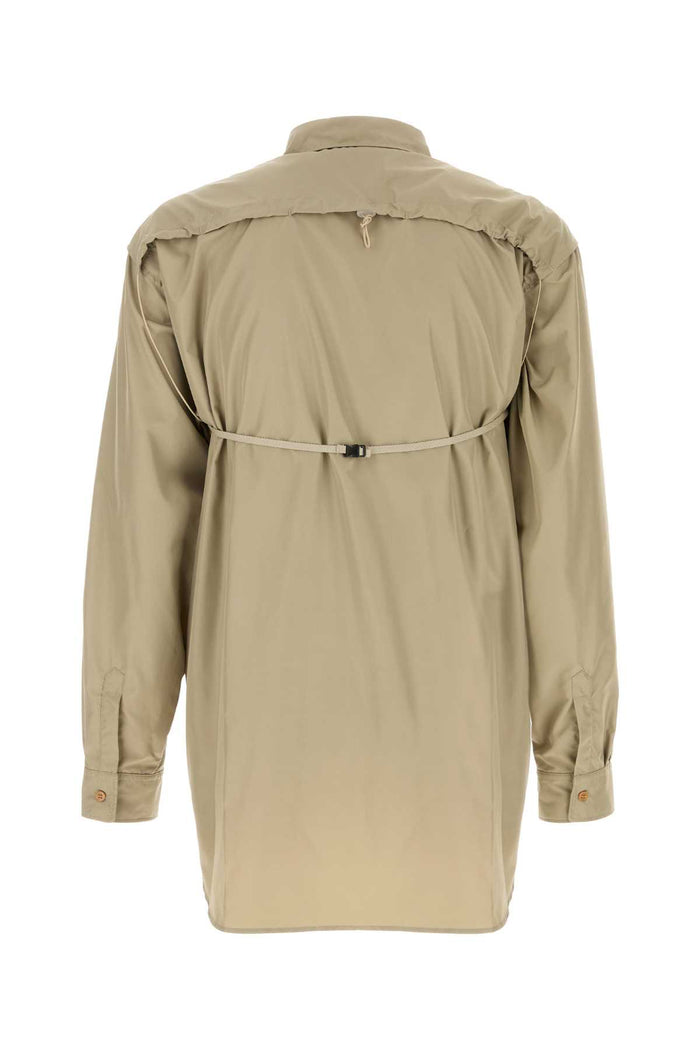Khaki Polyester Latest Nomad Shirt Sand Exterior: Camicie