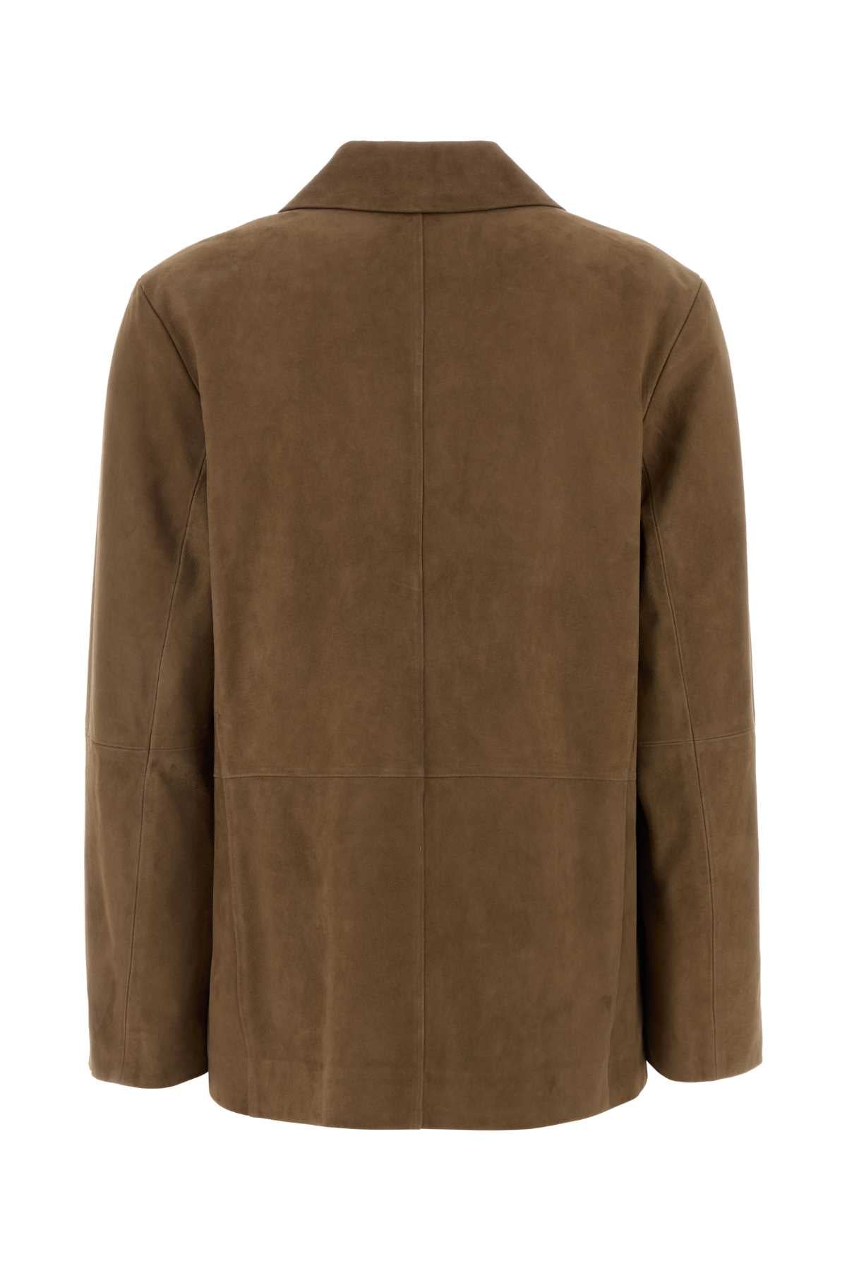 Biscuit Suede Anfora Blazer Deserto Exterior: Lamb Giacche In Pelle