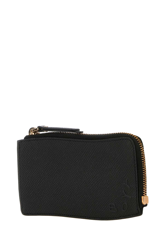 Black Leather Epsom Cardholder Portafogli