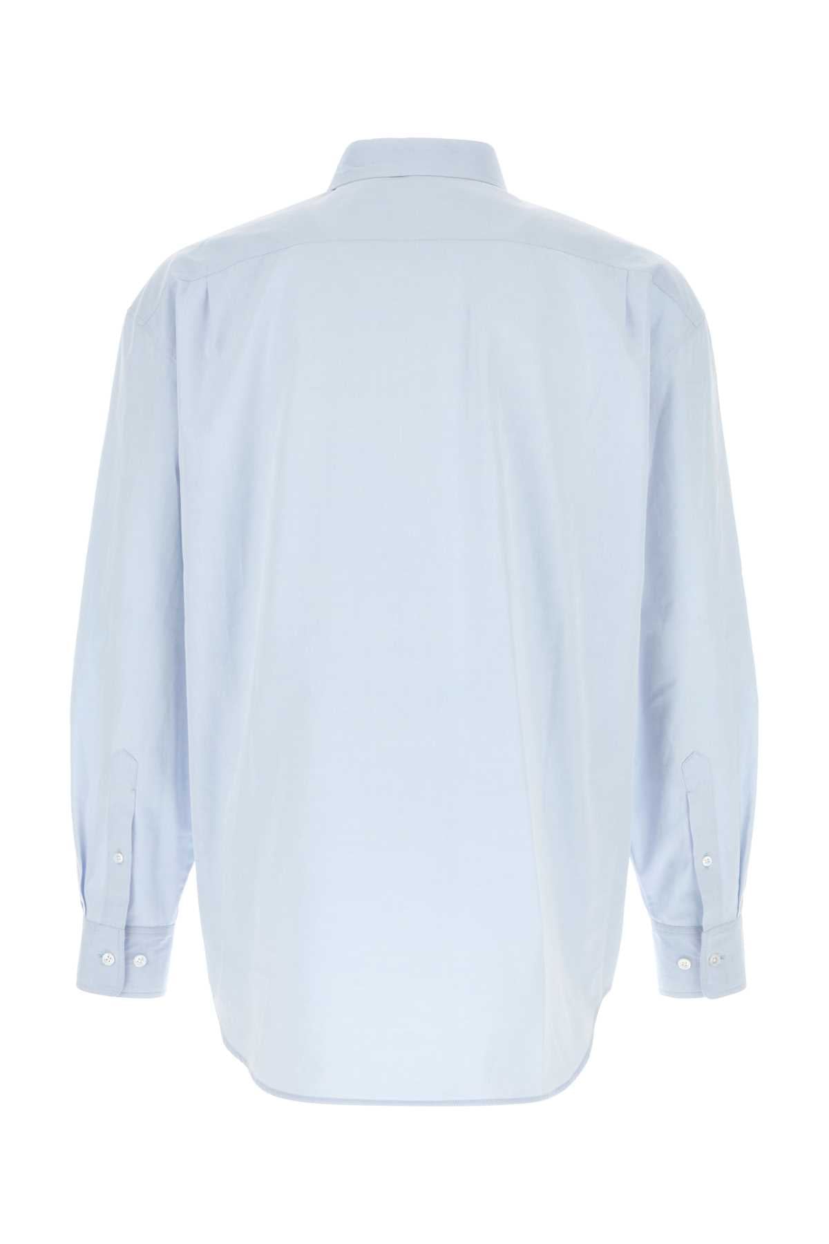 Powder Blue Poplin Granada Shirt Lightskyblue Exterior: Cotton Camicie