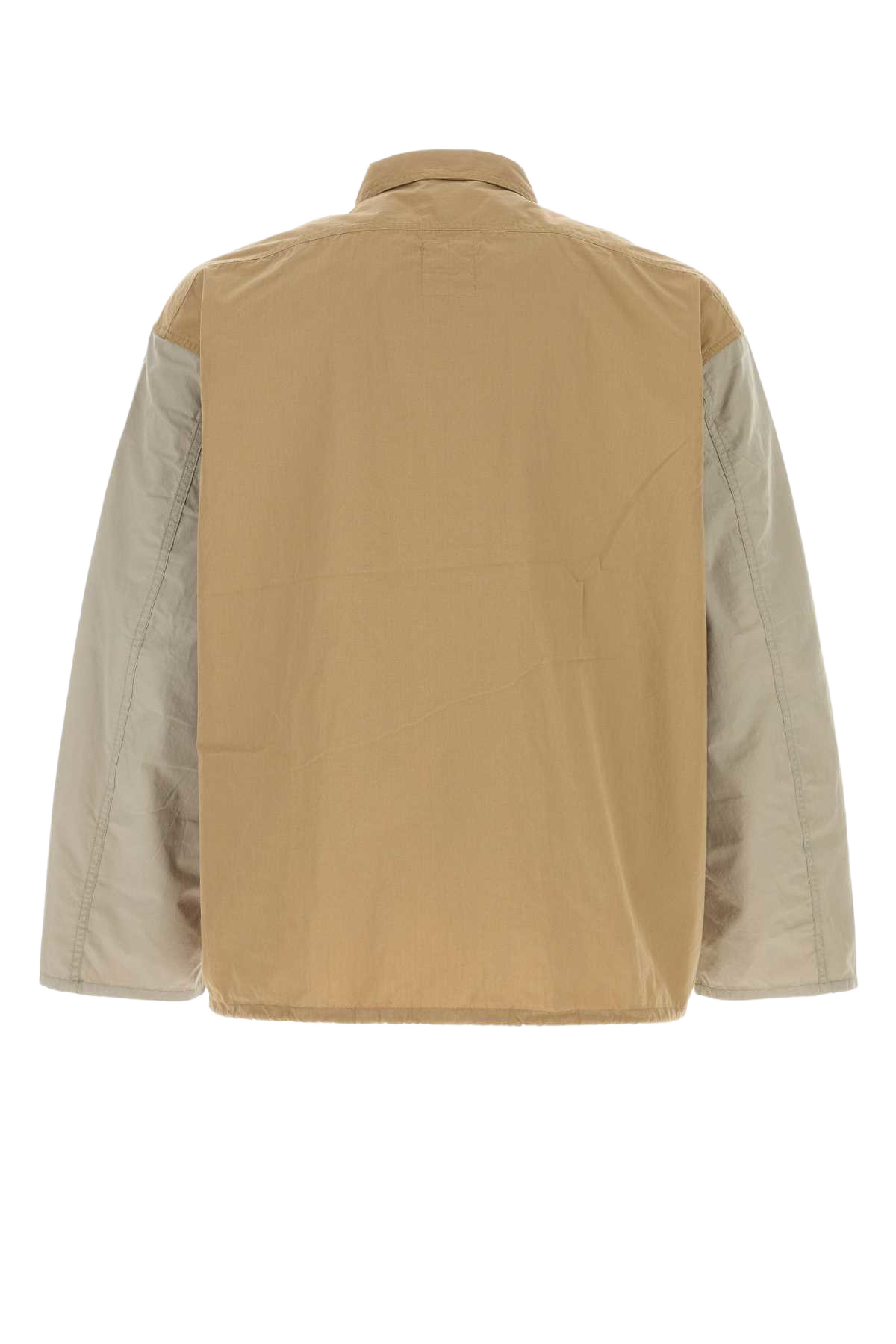Biscuit Jersey Oversize Shirt Beige Exterior: Cotton Polyester Camicie