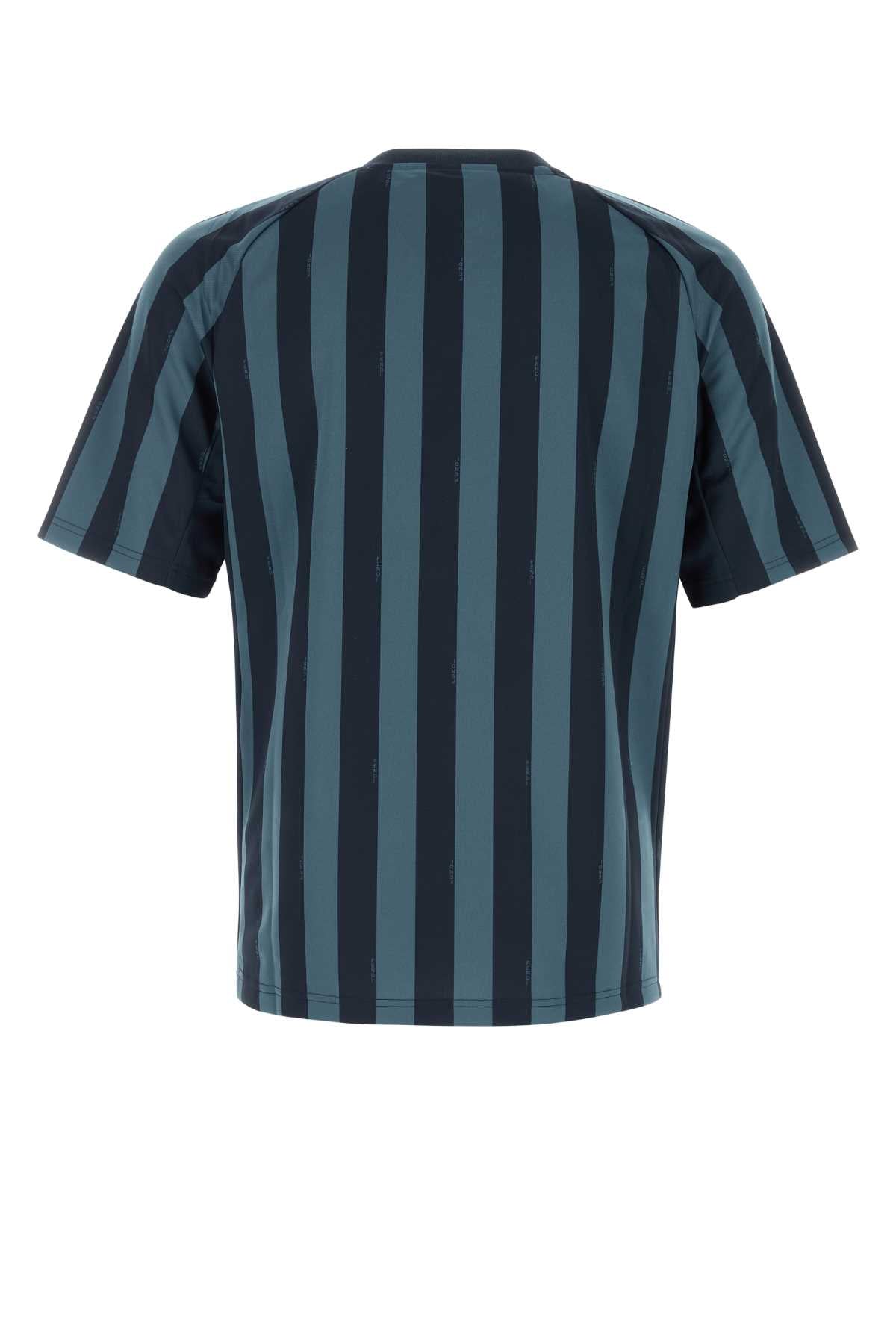 Printed Polyester T-Shirt Blu Notte Indaco Exterior: Maglie