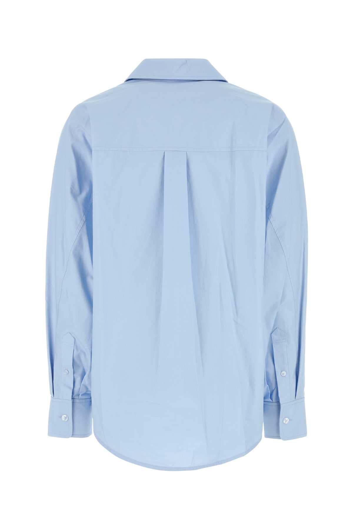Light Blue Poplin Oversize Shirt Oxfordblue Body/exterieur: Cotton Camicie