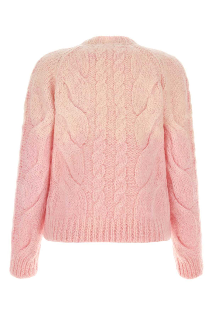 Pink Mohair Blend Sweater Exterior: Nylon Maglieria