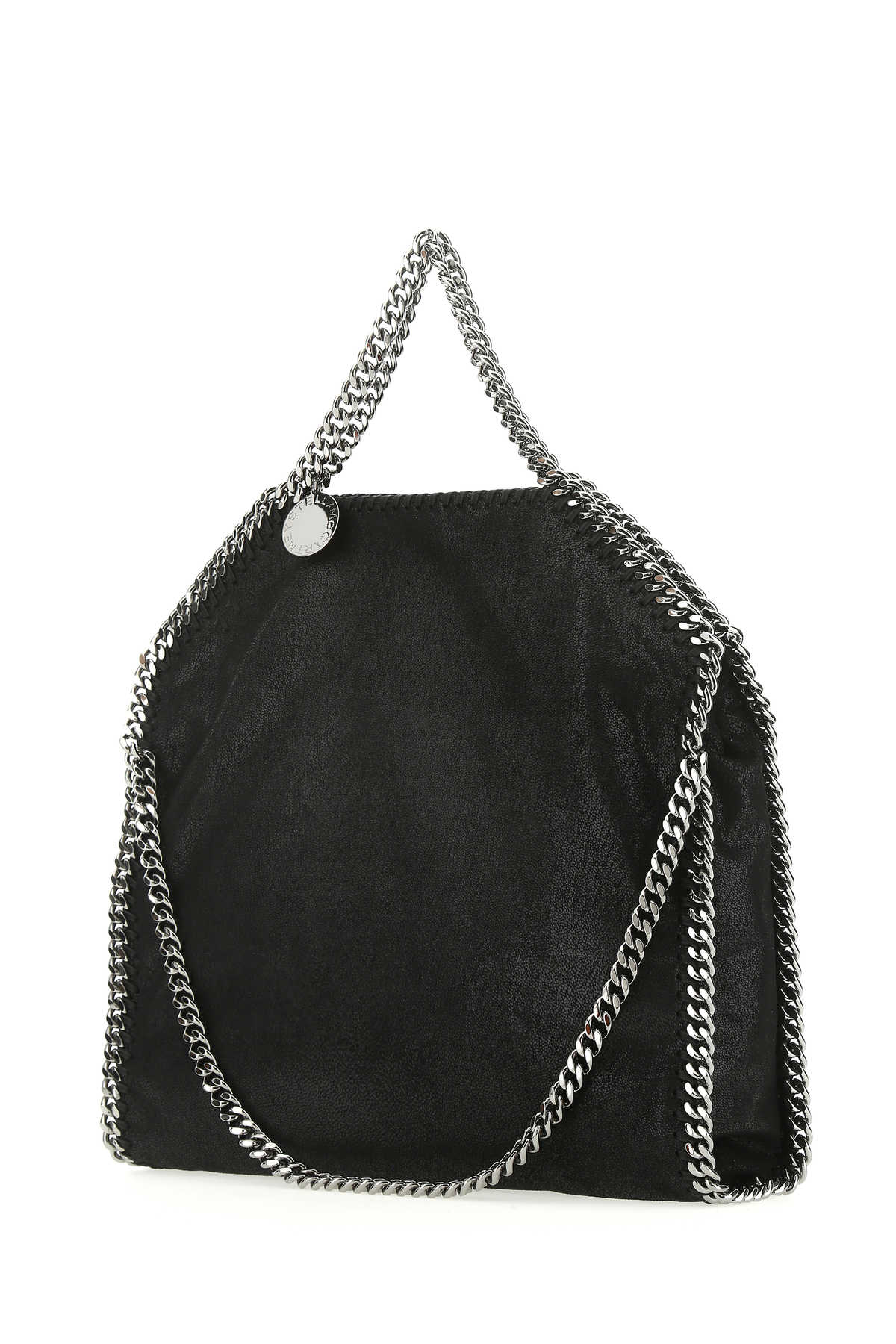 Black Shaggy Deer Medium Falabella Handbag 1000 Polyester Borse A Mano