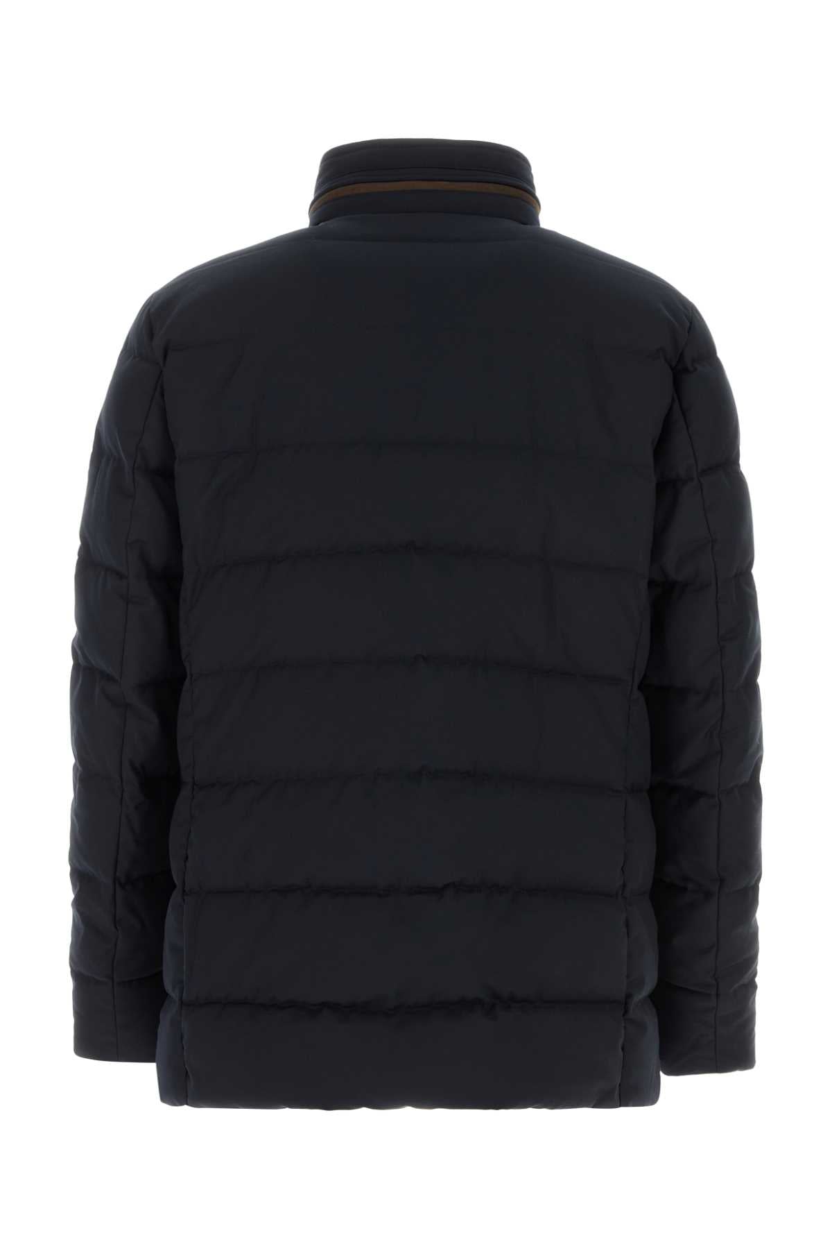 Midnight Blue Polyester Blend Ilvo Down Jacket Darkblu Giubbini