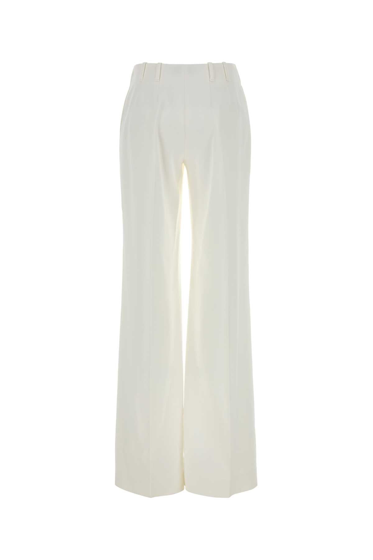 D486p701xif 10602 Snowwhiteoffwhite Exterior: Acetate Viscose Pantaloni