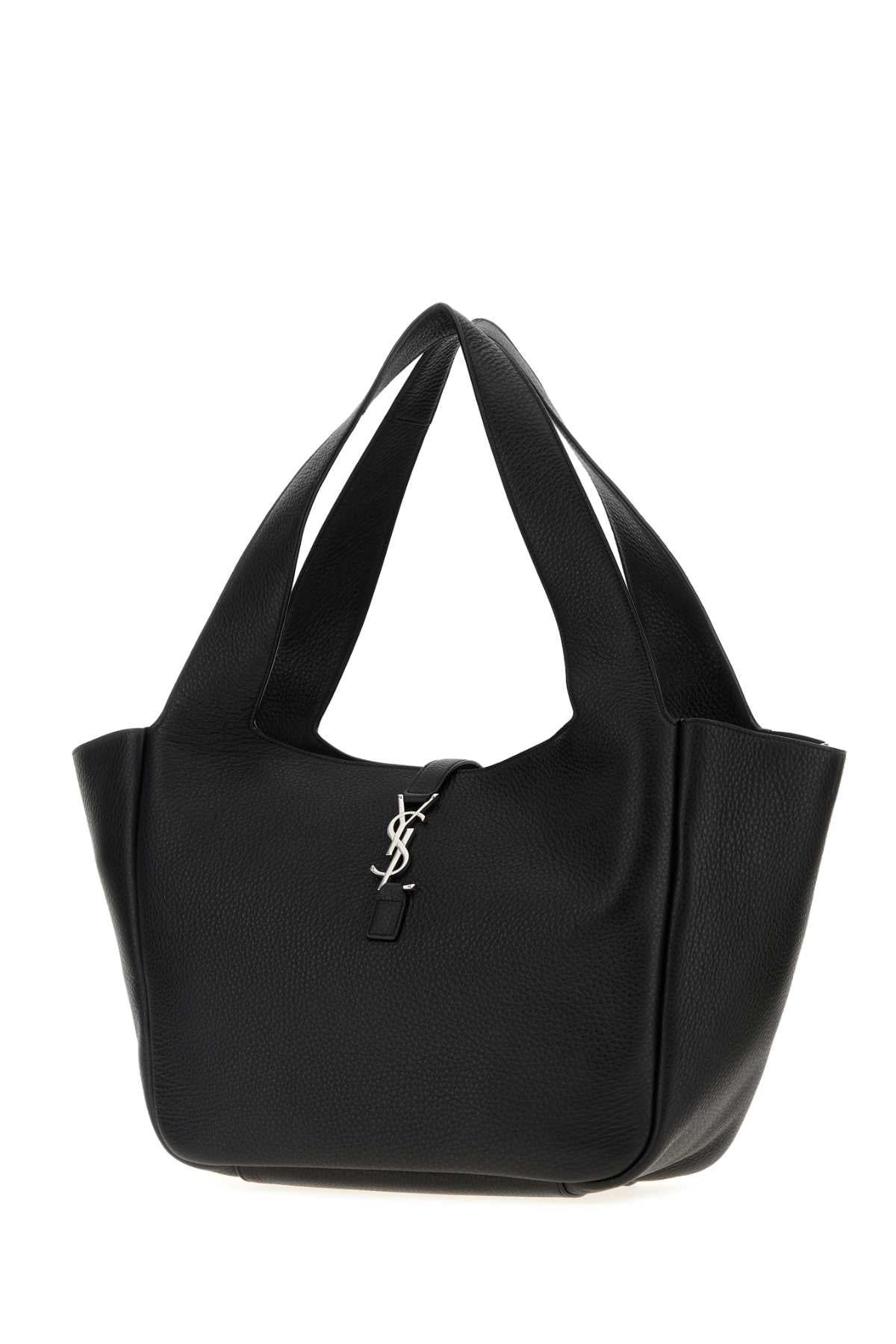 Black Leather Bea Shopping Bag Nero Borse A Mano