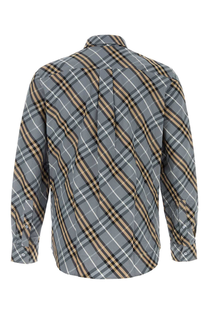 8123670 C5076 Waveblueipcheck Cotton Camicie
