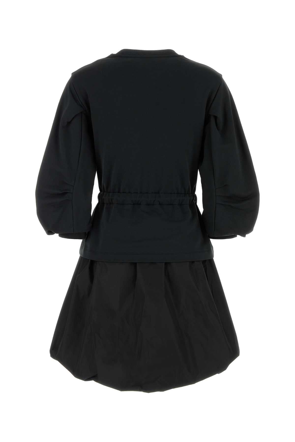 Black Cotton Sweatshirt Dress 999 Abiti
