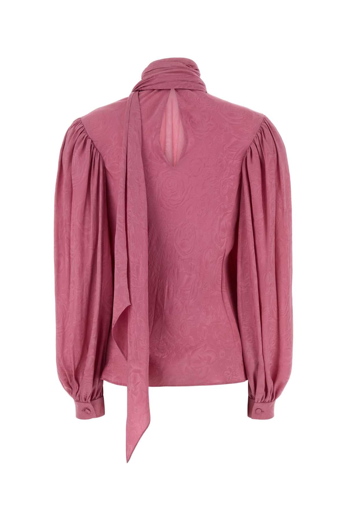 Fuchsia Twill Blouse 6095 Silk Maglie