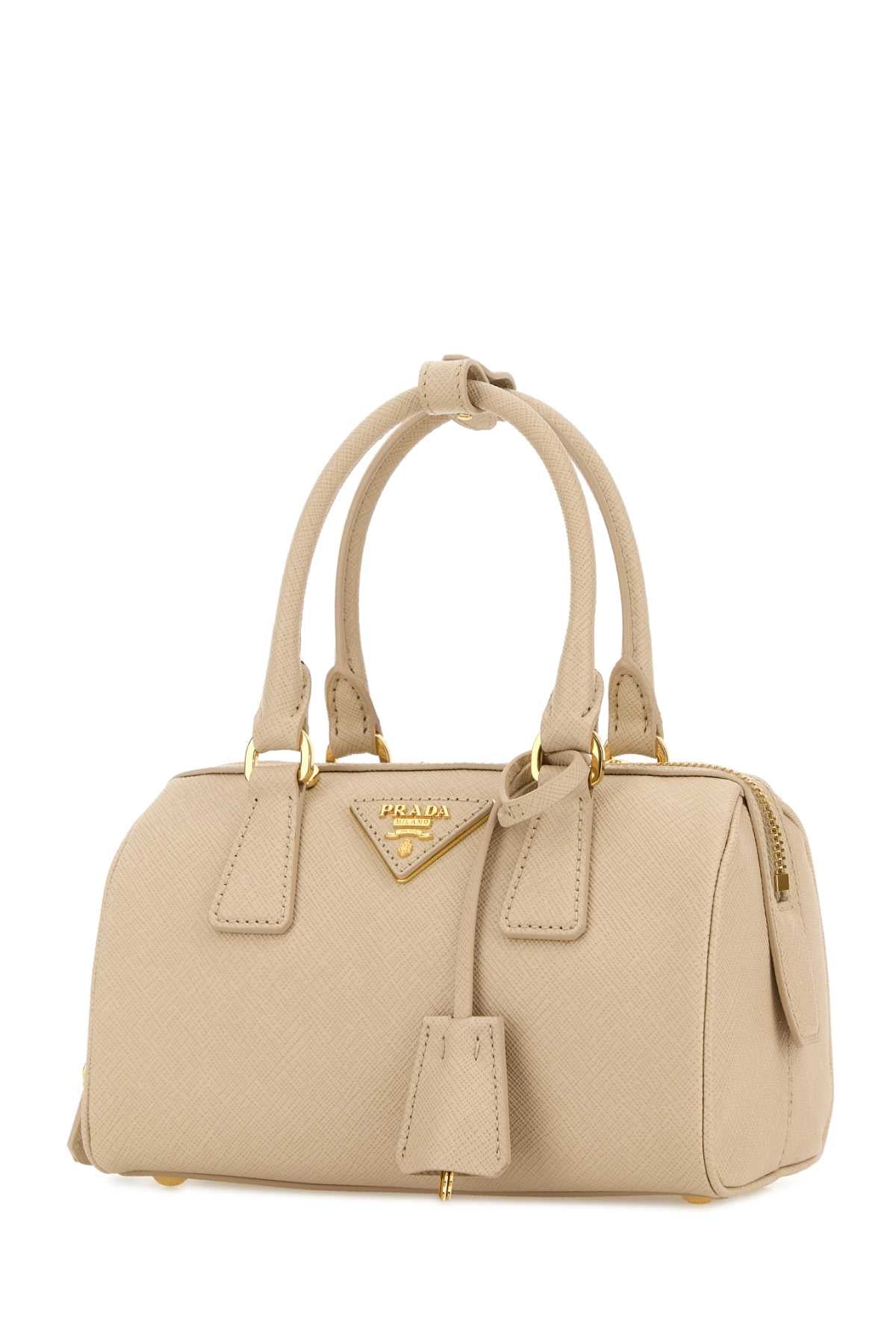 Sand Leather Handbag Travertino Borse A Mano