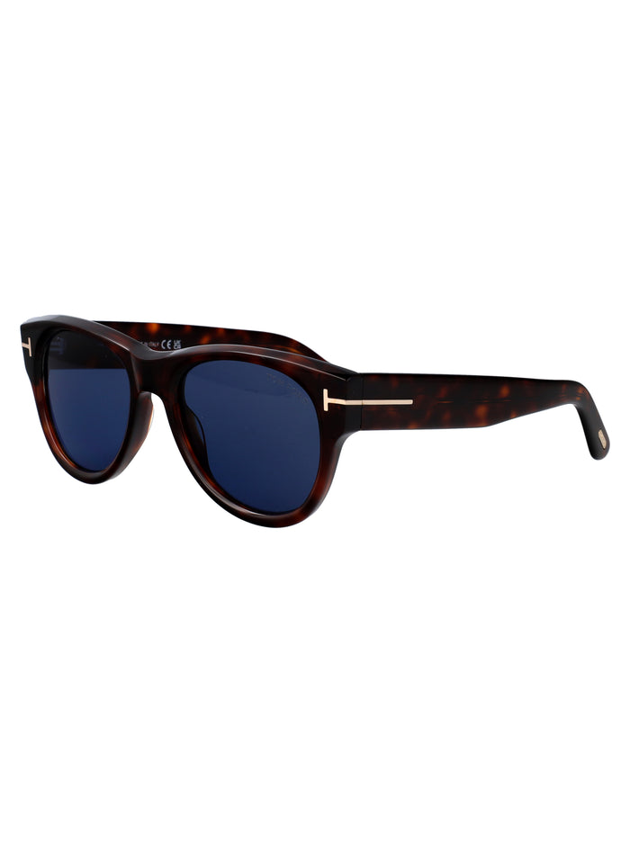 Ft1305 54v Avana Rossa / Blu Acetate Sunglasses