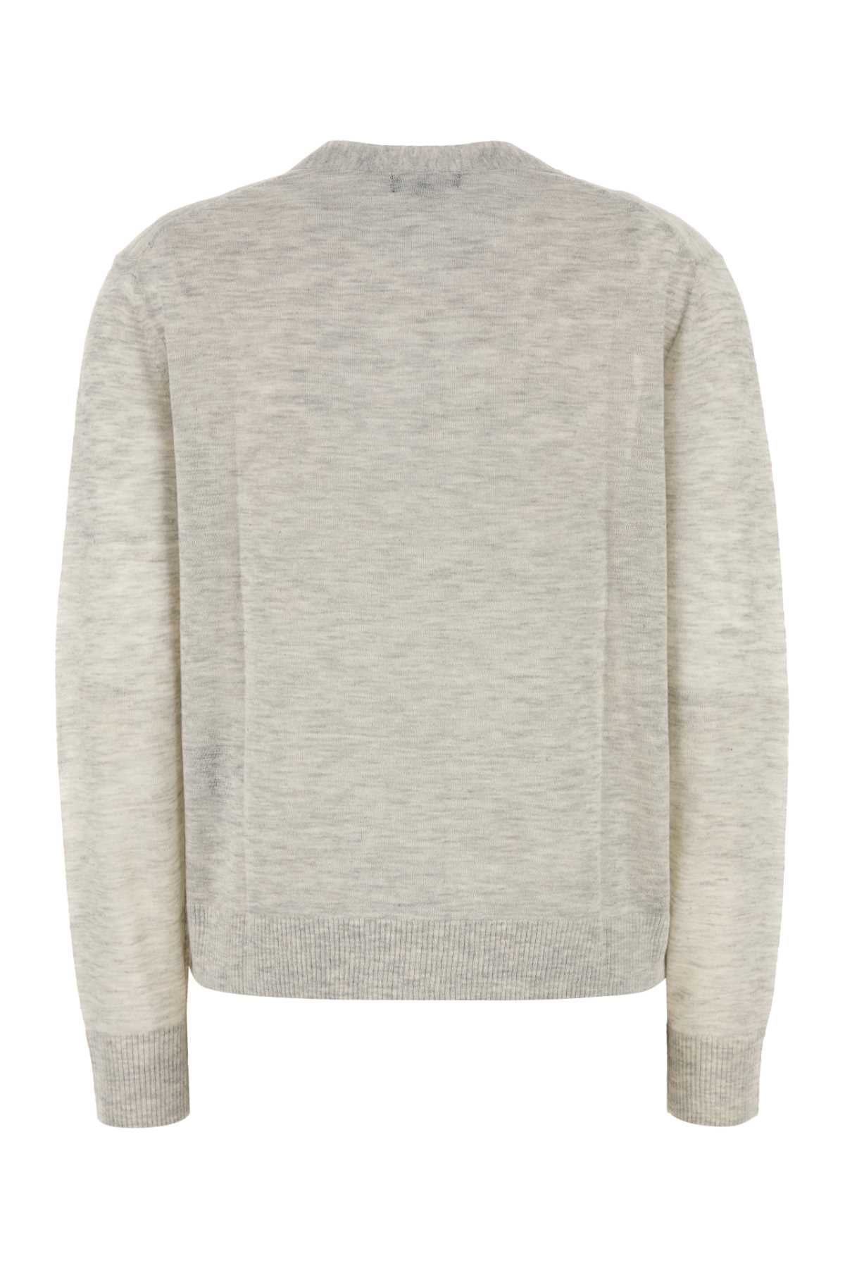Grey Nylon Blend Gianna Cardigan Grisclair Maglieria