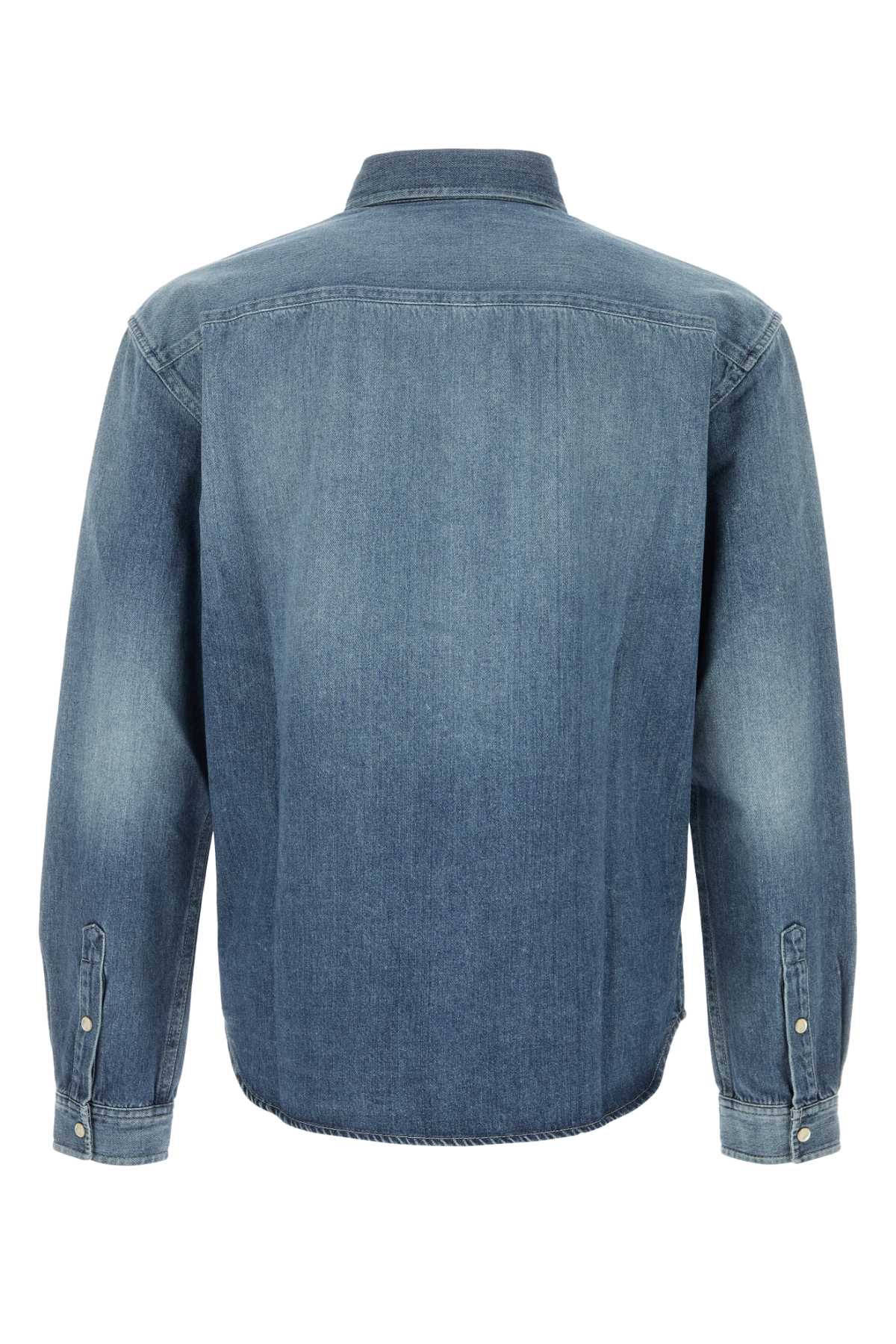 Denim Shirt Horizonblue Exterior: Cotton Camicie
