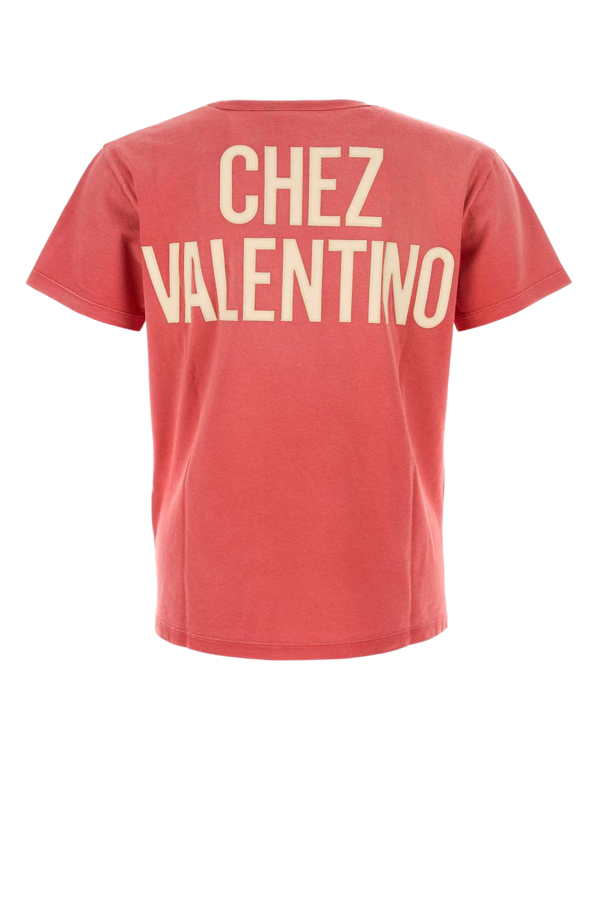 Red Cotton T-Shirt Raspberry Exterior