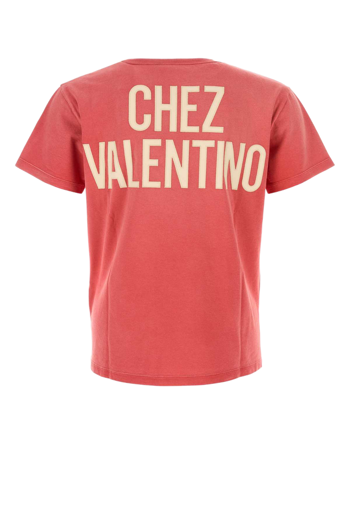Red Cotton T-Shirt Raspberry Exterior