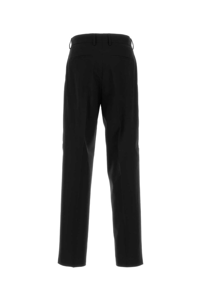 Black Wool Pant Exterior: Virgin Pantaloni