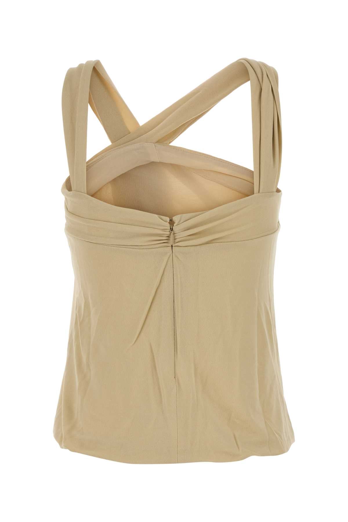 Beige Viscose Neya Top Ecru Maglie