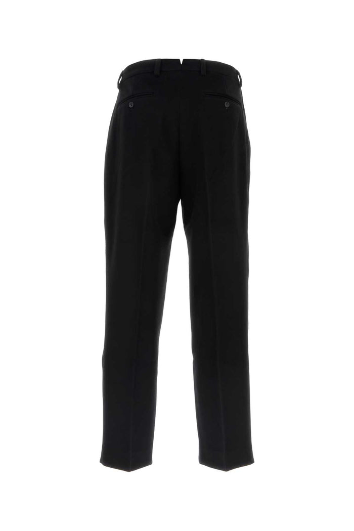 Black Felt Pant Exterior: Wool Pantaloni