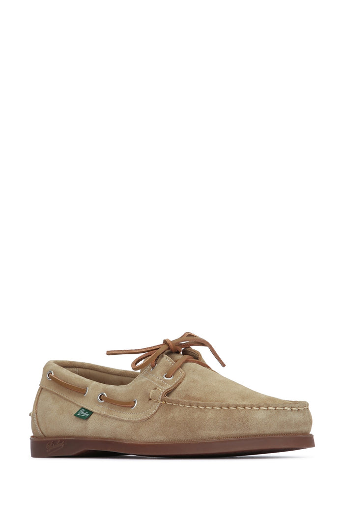 Barth Velourssandmarinemiel Calf Leather / Rubber Mocassini