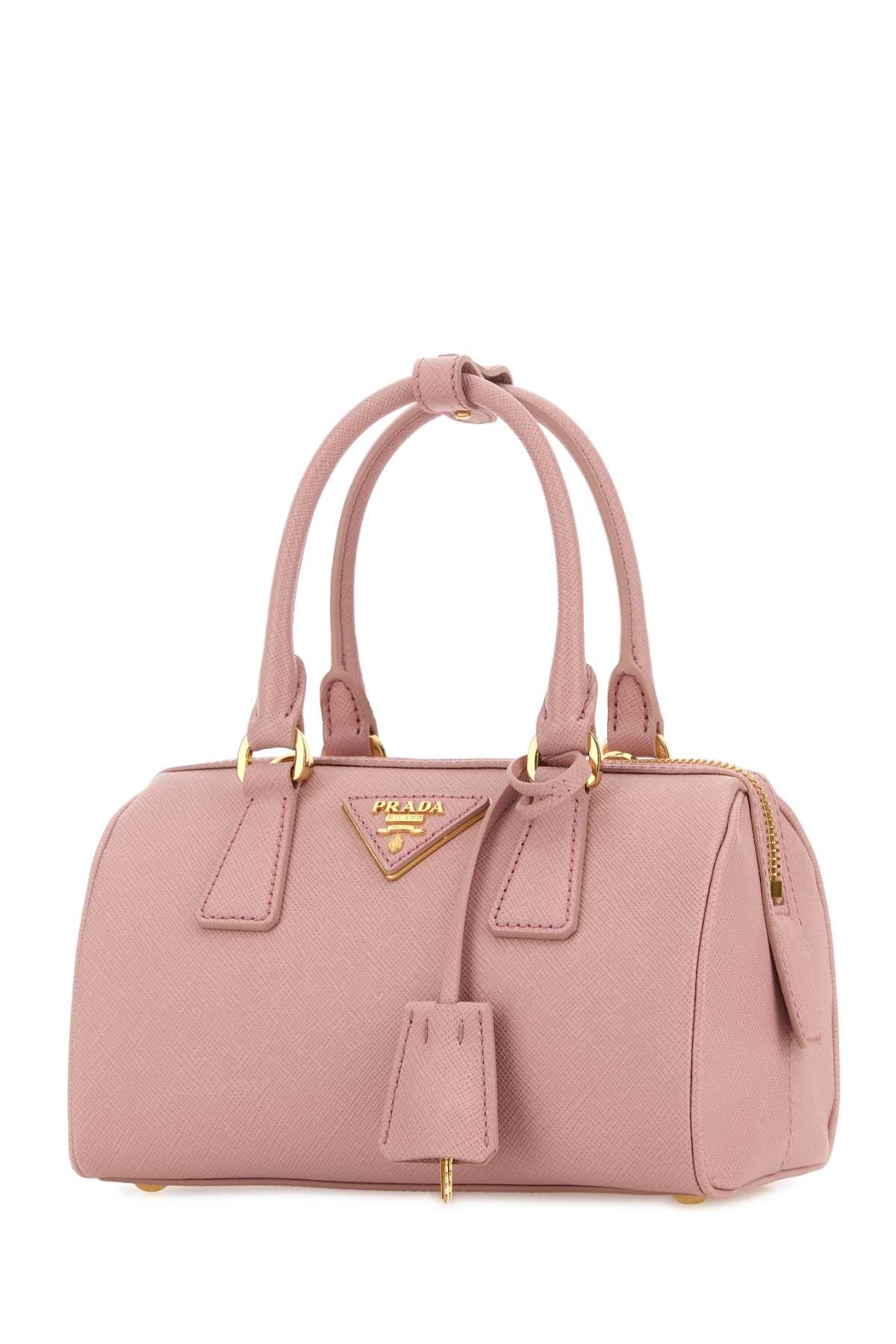 Pink Leather Handbag Pesco Borse A Mano
