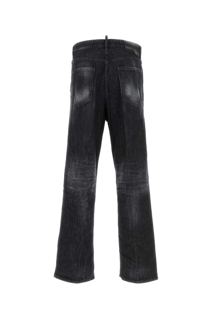 Black Stretch Denim Loose Jeans Co Ea