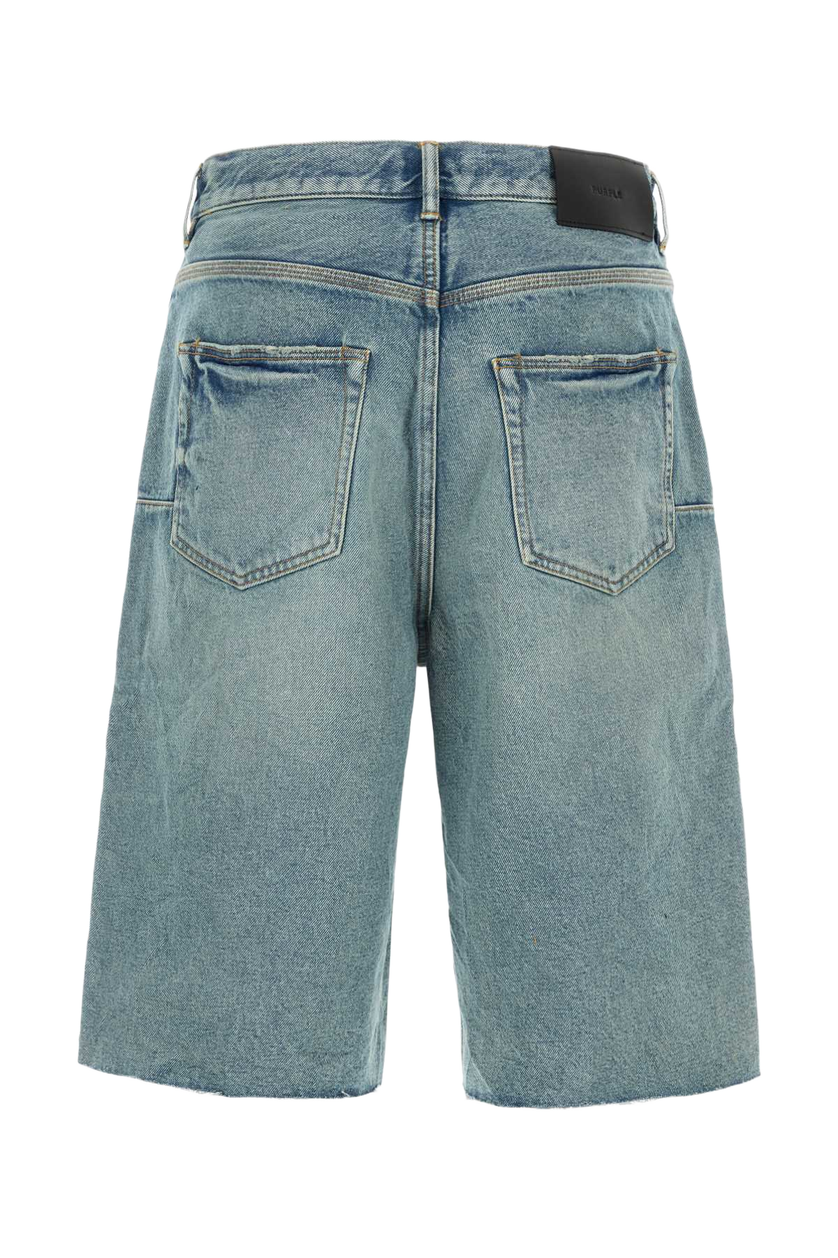 Denim Bermuda Shorts Midindigo Exterior: Cotton